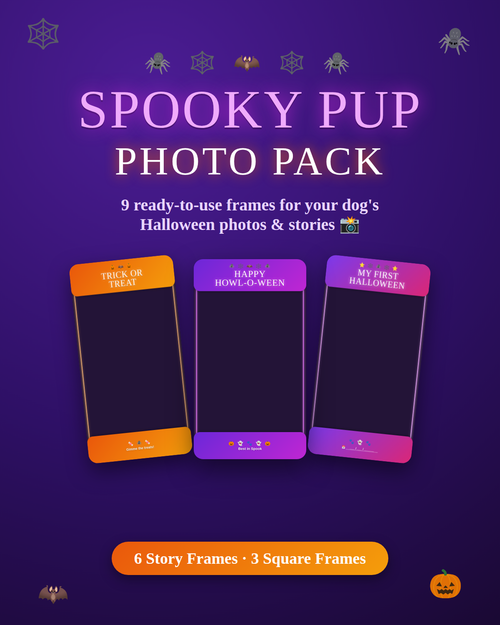 9 Dog Photo Frames Templates